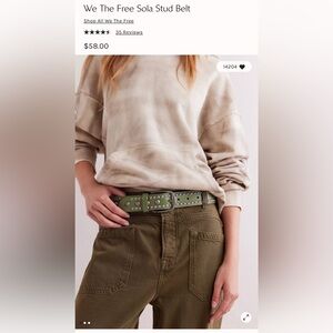 We The Free Sola Stud Belt L/XL